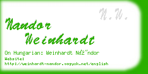 nandor weinhardt business card